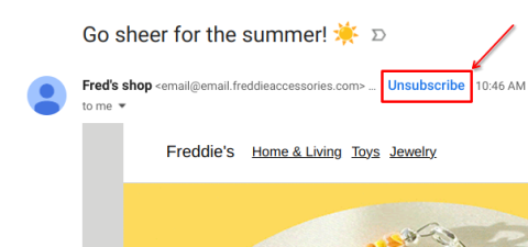 GMail One-Click Unsubscribe Button